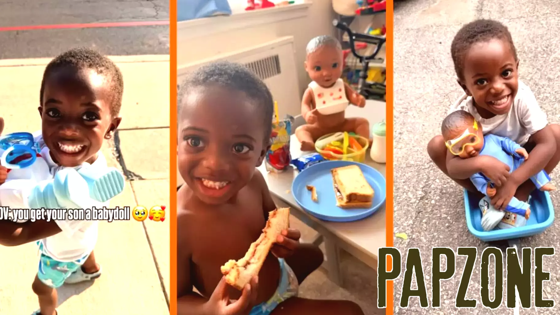 Toddler's Tender Care for Baby Doll Wins Over the Internet